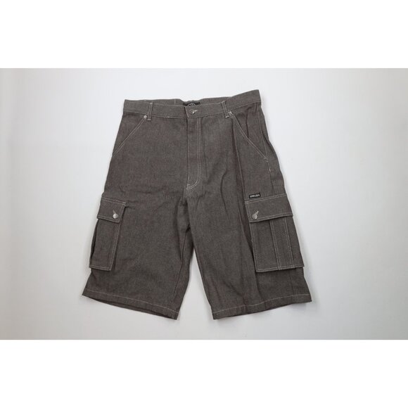 Deadstock Vintage 90s Y2K Streetwear Mens 38 Baggy Cargo Shorts